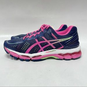 Asics Gel-Kayano 22 Running Navy Shoes Womens 8.5